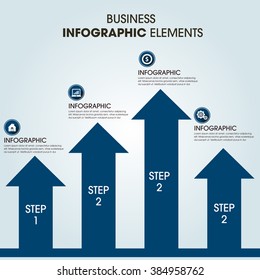 Business Infographics Vector illustration. can be used for workflow layout, banner, diagram, number options, step up options, web design.