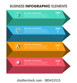 Business Infographics Vector illustration. can be used for workflow layout, banner, diagram, number options, step up options, web design.