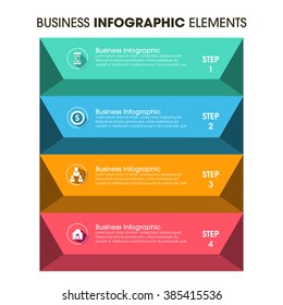 Business Infographics Vector illustration. can be used for workflow layout, banner, diagram, number options, step up options, web design.