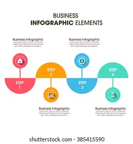 Business Infographics Vector illustration. can be used for workflow layout, banner, diagram, number options, step up options, web design.