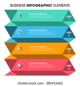 Business Infographics Vector illustration. can be used for workflow layout, banner, diagram, number options, step up options, web design.