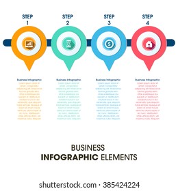 Business Infographics Vector illustration. can be used for workflow layout, banner, diagram, number options, step up options, web design.