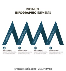 Business Infographics Vector illustration. can be used for workflow layout, banner, diagram, number options, step up options, web design.