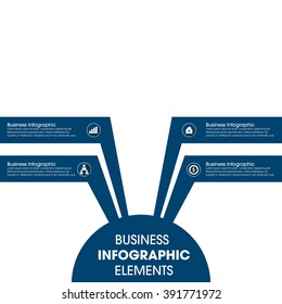 Business Infographics Vector illustration. can be used for workflow layout, banner, diagram, number options, step up options, web design.