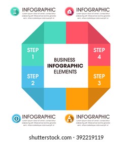 Business Infographics Vector illustration. can be used for workflow layout, banner, diagram, number options, step up options, web design.