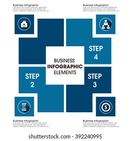 Business Infographics Vector illustration. can be used for workflow layout, banner, diagram, number options, step up options, web design.