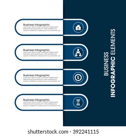 Business Infographics Vector illustration. can be used for workflow layout, banner, diagram, number options, step up options, web design.