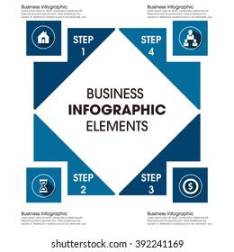 Business Infographics Vector illustration. can be used for workflow layout, banner, diagram, number options, step up options, web design.