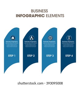 Business Infographics Vector illustration. can be used for workflow layout, banner, diagram, number options, step up options, web design.