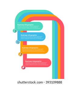 Business Infographics Vector illustration. can be used for workflow layout, banner, diagram, number options, step up options, web design.