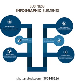 Business Infographics Vector illustration. can be used for workflow layout, banner, diagram, number options, step up options, web design.