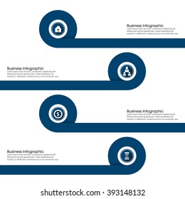 Business Infographics Vector illustration. can be used for workflow layout, banner, diagram, number options, step up options, web design.