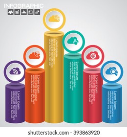 Business Infographics Vector illustration. can be used for workflow layout, banner, diagram, number options, step up options, web design.