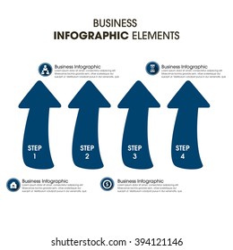 Business Infographics Vector illustration. can be used for workflow layout, banner, diagram, number options, step up options, web design.