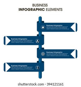 Business Infographics Vector illustration. can be used for workflow layout, banner, diagram, number options, step up options, web design.