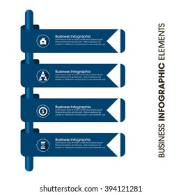 Business Infographics Vector illustration. can be used for workflow layout, banner, diagram, number options, step up options, web design.