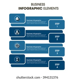Business Infographics Vector illustration. can be used for workflow layout, banner, diagram, number options, step up options, web design.