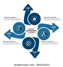 Business Infographics Vector illustration. can be used for workflow layout, banner, diagram, number options, step up options, web design.