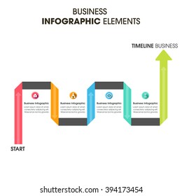 Business Infographics Vector illustration. can be used for workflow layout, banner, diagram, number options, step up options, web design.