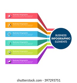 Business Infographics Vector illustration. can be used for workflow layout, banner, diagram, number options, step up options, web design.