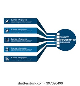Business Infographics Vector illustration. can be used for workflow layout, banner, diagram, number options, step up options, web design.