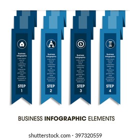 Business Infographics Vector illustration. can be used for workflow layout, banner, diagram, number options, step up options, web design.