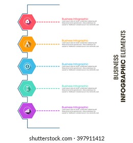 Business Infographics Vector illustration. can be used for workflow layout, banner, diagram, number options, step up options, web design.