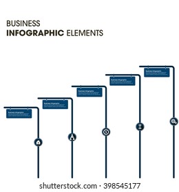 Business Infographics Vector illustration. can be used for workflow layout, banner, diagram, number options, step up options, web design.