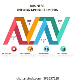 Business Infographics Vector illustration. can be used for workflow layout, banner, diagram, number options, step up options, web design.