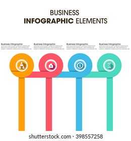 Business Infographics Vector illustration. can be used for workflow layout, banner, diagram, number options, step up options, web design.