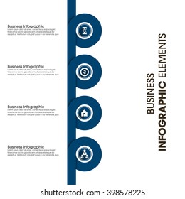 Business Infographics Vector illustration. can be used for workflow layout, banner, diagram, number options, step up options, web design.