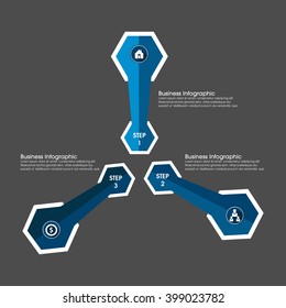 Business Infographics Vector illustration. can be used for workflow layout, banner, diagram, number options, step up options, web design.