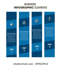 Business Infographics Vector illustration. can be used for workflow layout, banner, diagram, number options, step up options, web design.