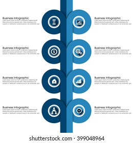 Business Infographics Vector illustration. can be used for workflow layout, banner, diagram, number options, step up options, web design.