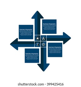 Business Infographics Vector illustration. can be used for workflow layout, banner, diagram, number options, step up options, web design.