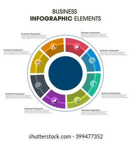 Business Infographics Vector illustration. can be used for workflow layout, banner, diagram, number options, step up options, web design.