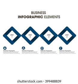 Business Infographics Vector illustration. can be used for workflow layout, banner, diagram, number options, step up options, web design.