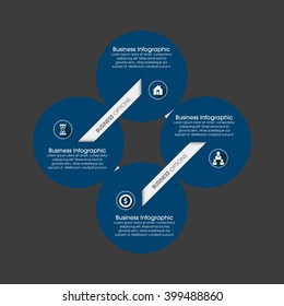 Business Infographics Vector illustration. can be used for workflow layout, banner, diagram, number options, step up options, web design.