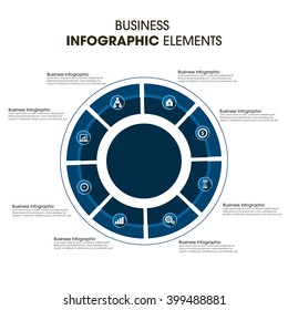 Business Infographics Vector illustration. can be used for workflow layout, banner, diagram, number options, step up options, web design.