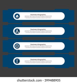 Business Infographics Vector illustration. can be used for workflow layout, banner, diagram, number options, step up options, web design.