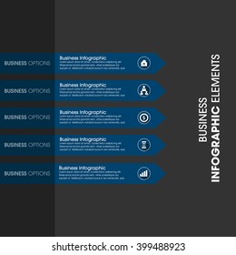 Business Infographics Vector illustration. can be used for workflow layout, banner, diagram, number options, step up options, web design.