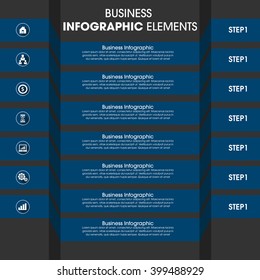 Business Infographics Vector illustration. can be used for workflow layout, banner, diagram, number options, step up options, web design.