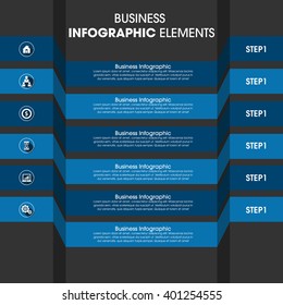 Business Infographics Vector illustration. can be used for workflow layout, banner, diagram, number options, step up options, web design.
