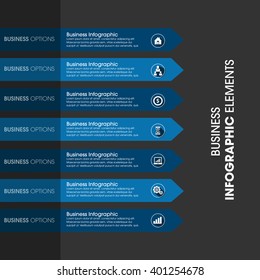 Business Infographics Vector illustration. can be used for workflow layout, banner, diagram, number options, step up options, web design.