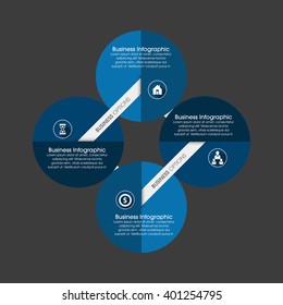 Business Infographics Vector illustration. can be used for workflow layout, banner, diagram, number options, step up options, web design.