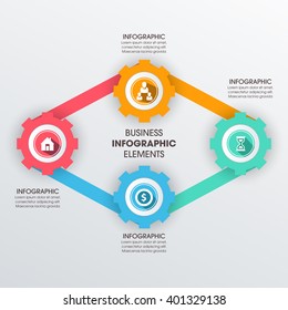 Business Infographics Vector illustration. can be used for workflow layout, banner, diagram, number options, step up options, web design.