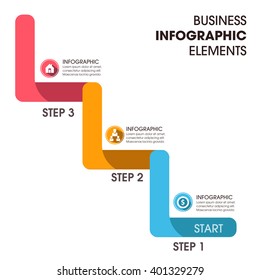 Business Infographics Vector illustration. can be used for workflow layout, banner, diagram, number options, step up options, web design.