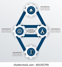 Business Infographics Vector illustration. can be used for workflow layout, banner, diagram, number options, step up options, web design.