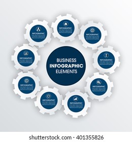 Business Infographics Vector illustration. can be used for workflow layout, banner, diagram, number options, step up options, web design.