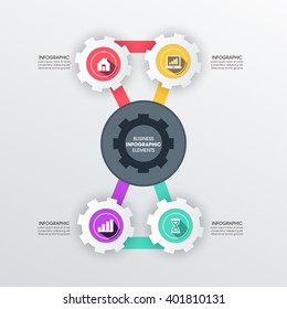 Business Infographics Vector illustration. can be used for workflow layout, banner, diagram, number options, step up options, web design.